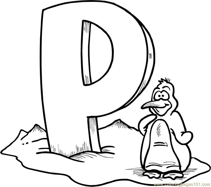 Plansa de colorat cu Pinguin 67 64